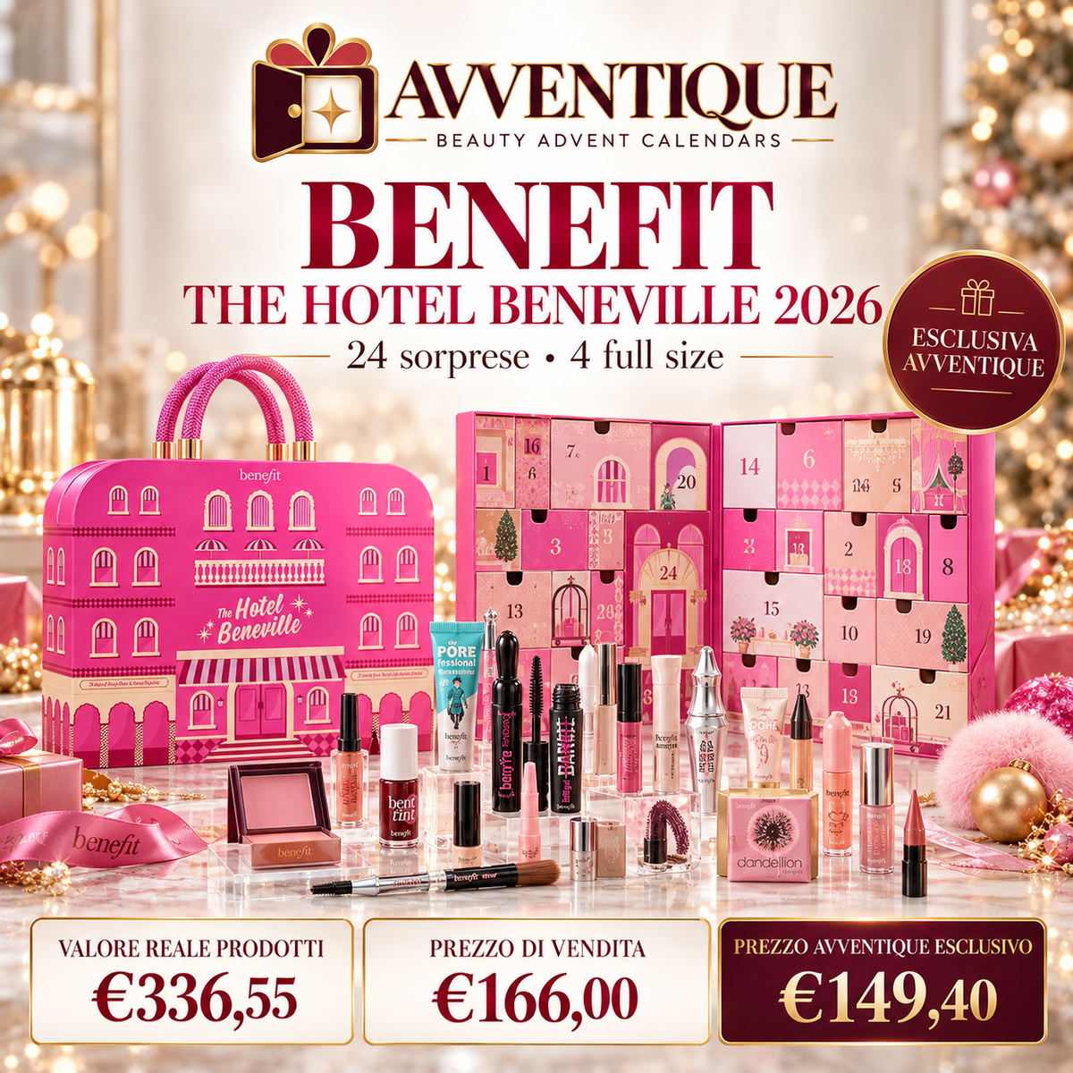 Benefit The Hotel Beneville Calendario dell’Avvento 2026
